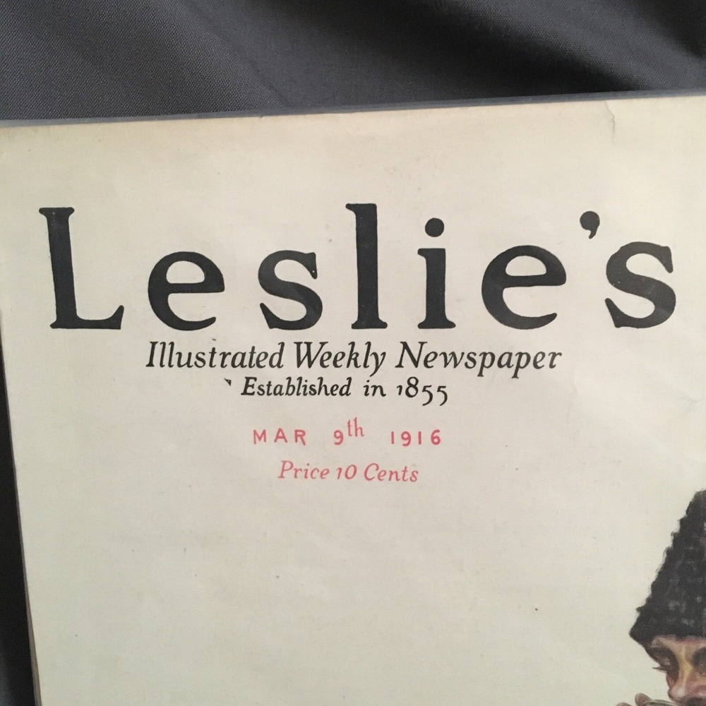 Leslie's Illustrated Weekly Newspaper March 9th 1916 Cover Only Afternoon Tea - Picture 4 of 8